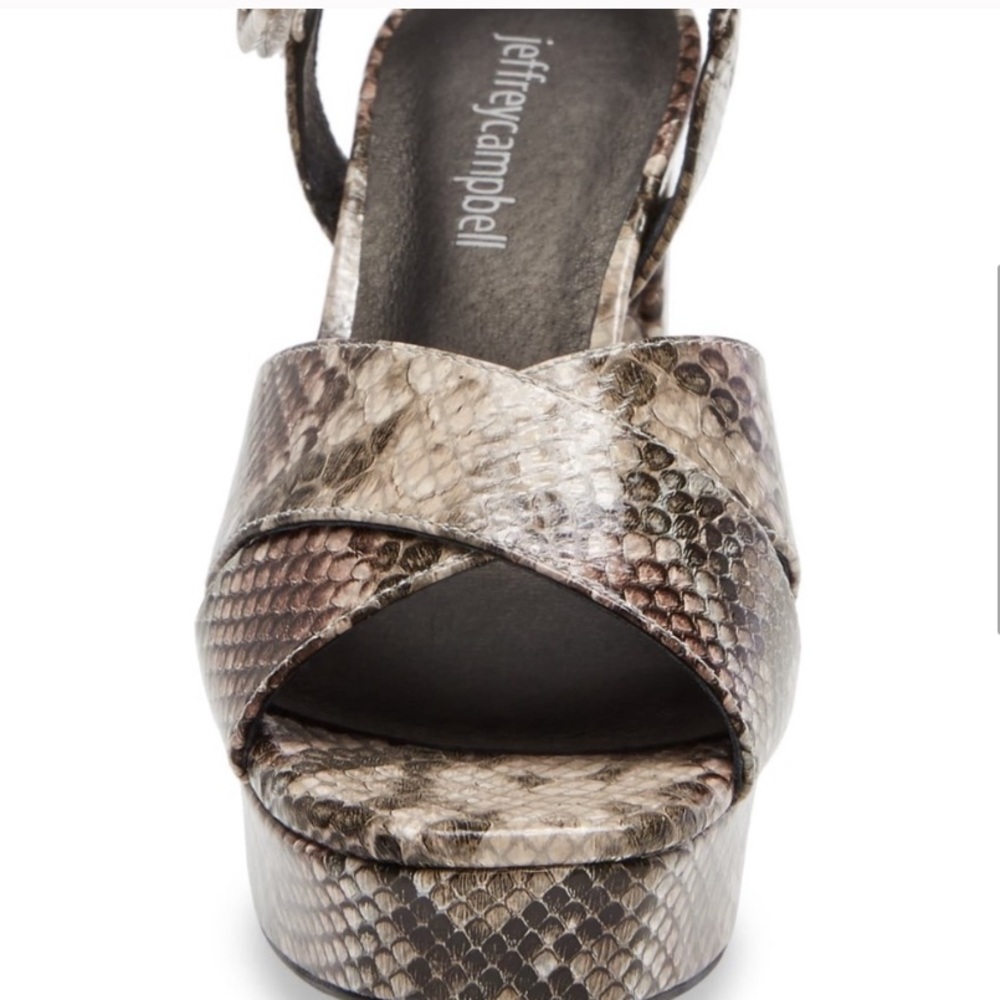 Jeffrey Campbell Amma Chunky Platform Sandal Heels - Picture 4 of 10